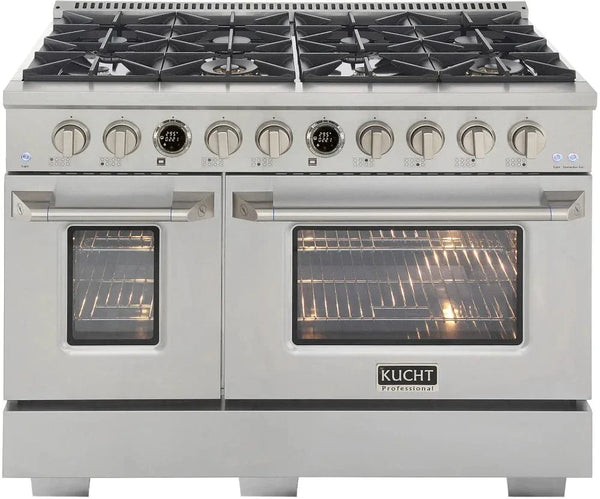 Kucht KX Series 48' Freestanding Dual Fuel Range KXP48-SS