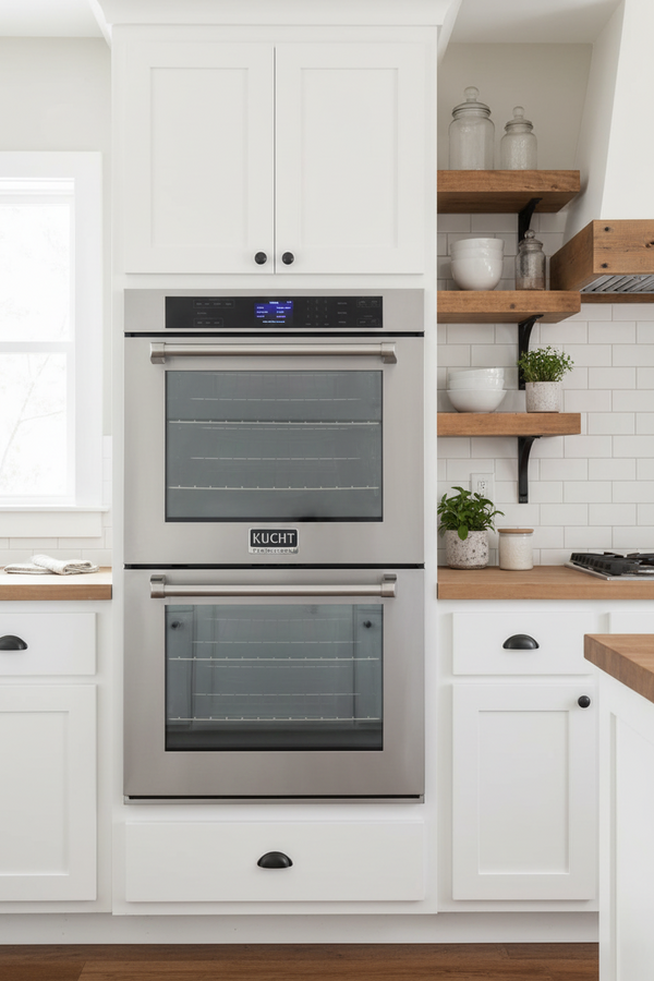 Kucht 30' Double Convection Electric Wall Oven KWO620 - front view