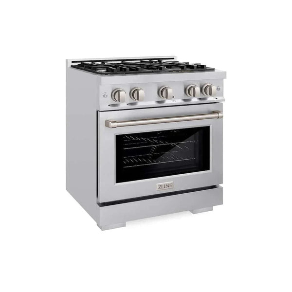 ZLINE 30' Select Dual Fuel Range Gas Cooktop Electric Convection Oven Stainless Steel HDR30