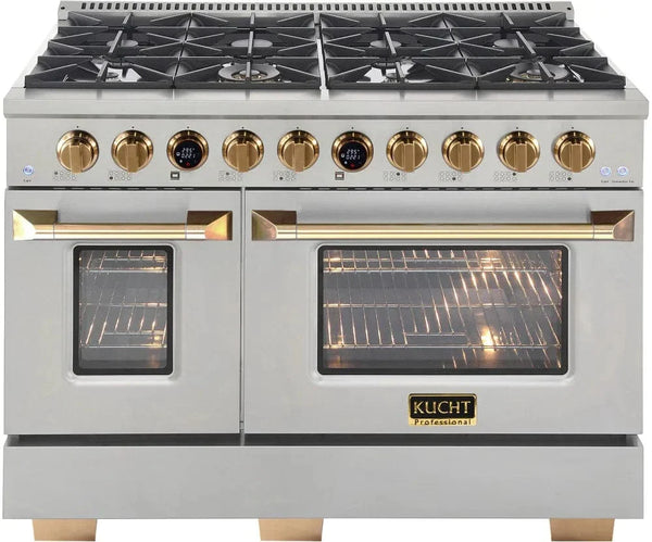 Kucht KX Series 48' Freestanding Dual Fuel Range KXP48-GL