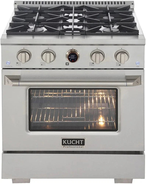 Kucht KX Series 30' Freestanding Dual Fuel Range KXP30-SS