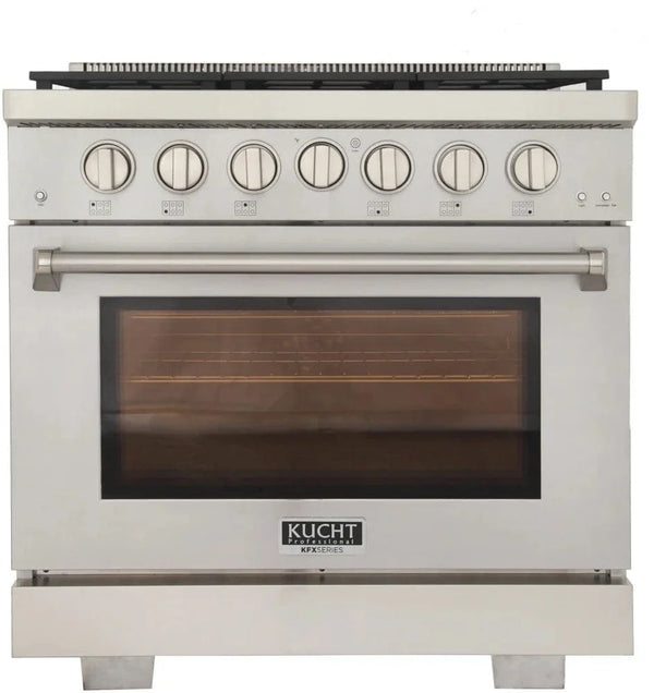 Kucht 36' Freestanding Professional Gas Range KFX3600X-S - side view