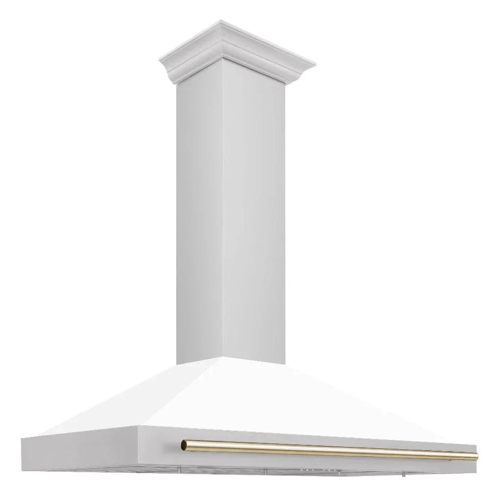 ZLINE 48' Autograph Stainless Wall Range Hood KB4STZ-WM48-G