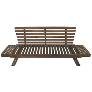 TOPMAX Outdoor Adjustable Patio Wooden Daybed Sofa Chaise Lounge - view 15