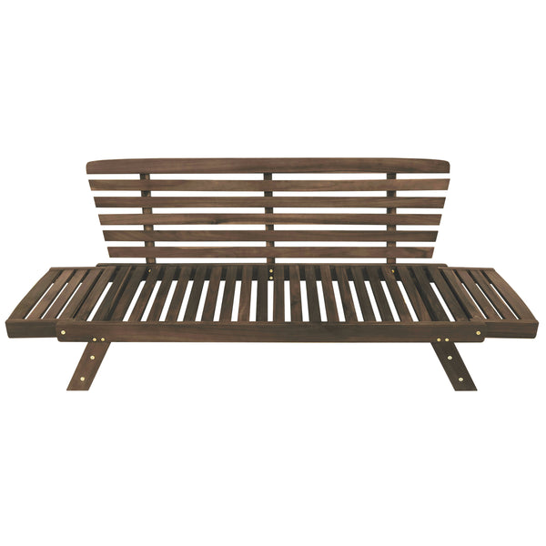 TOPMAX Outdoor Adjustable Patio Wooden Daybed Sofa Chaise Lounge - view 15