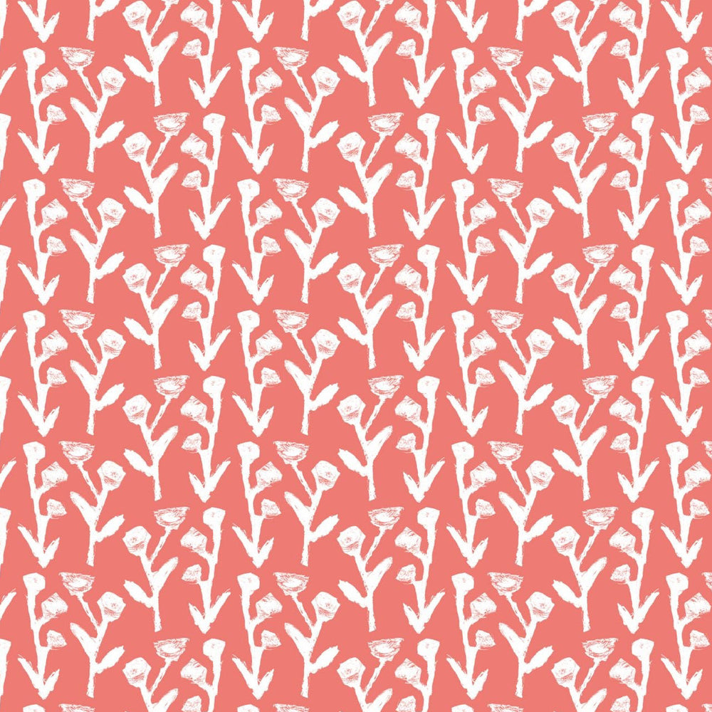 Ivy Manor Wallpaper (Coral)