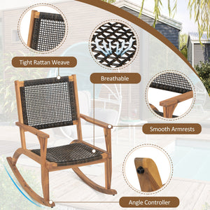 Go 2 Pieces Patio Rocking Chair Set - detail view