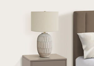 Table Lamp, Lighting, Transitional - Cream - side view