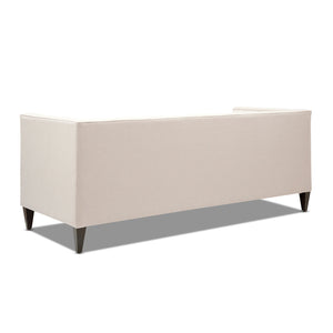 Jack 84' Modern Tuxedo Tufted Sofa, Sky Neutral Beige Polyester - in use