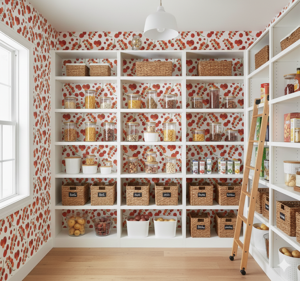 Pomodori Wallpaper by Danielle Chandler Design