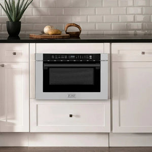 ZLINE 24' Microwave Drawer, Stainless Steel, Bronze MWDZ-1-H-MB - front view