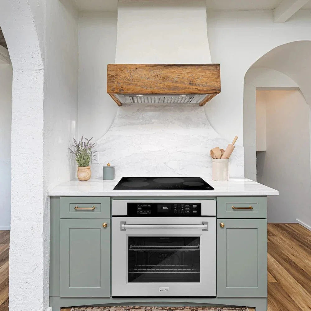 ZLINE 30'Professional True Convection Single Wall Oven, Air Fry, Self Clean, DuraSnow® Stainless Steel WASS-30