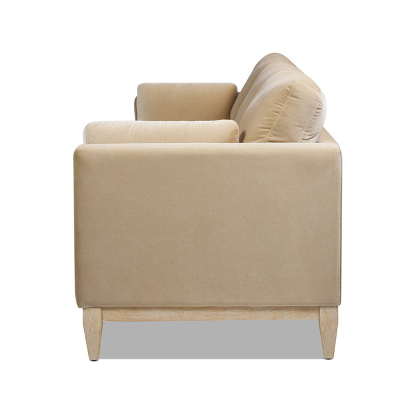 Knox 84' Modern Farmhouse Sofa, Fawn Brown Performance Velvet - product view
