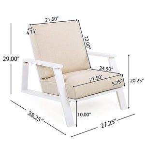Outdoor Patio Lounge Chair Set of 2 - detail view