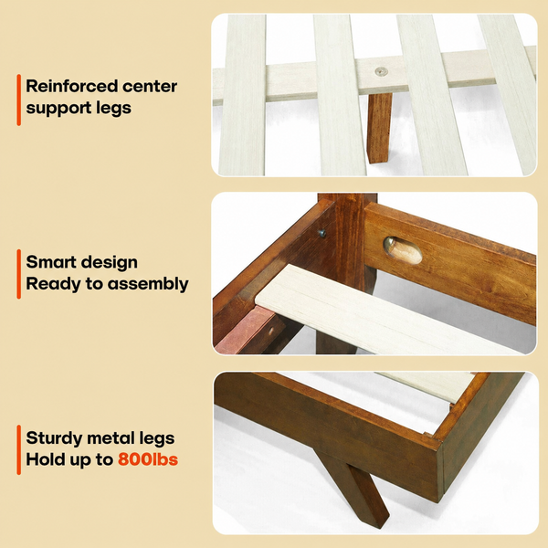 Harmony Solid Wood Bed Frame