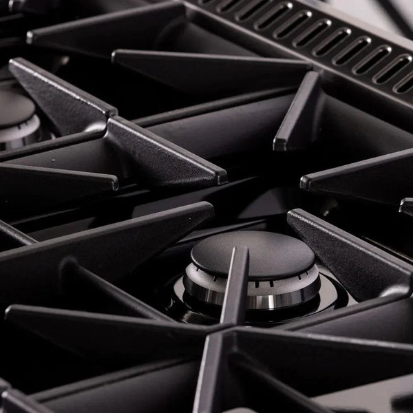 Kucht KX Series 48' Freestanding Dual Fuel Range KXP48-SS - detail view
