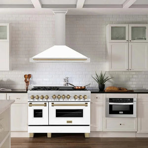 ZLINE 48' Autograph Stainless Wall Range Hood KB4STZ-WM48-G - side view