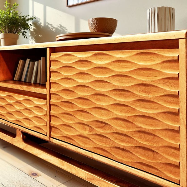 Elara Solid Wood TV Stand - view 12