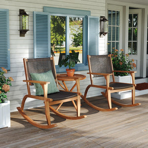 Go 2 Pieces Patio Rocking Chair Set - side view