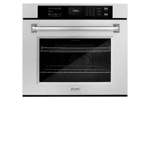 ZLINE 30'Professional True Convection Single Wall Oven, Air Fry, Self Clean, DuraSnow® Stainless Steel WASS-30 - detail view