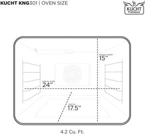 Kucht KX Series 30' Freestanding Dual Fuel Range KXP30-GL - lifestyle photo