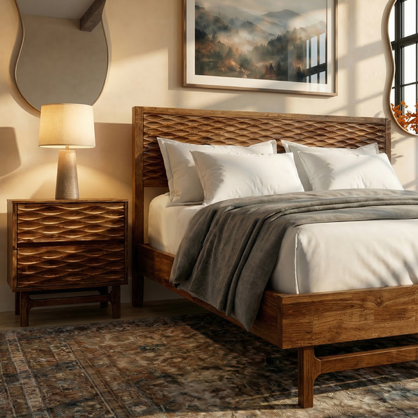 Elara Solid Wood Bed Frame - view 20
