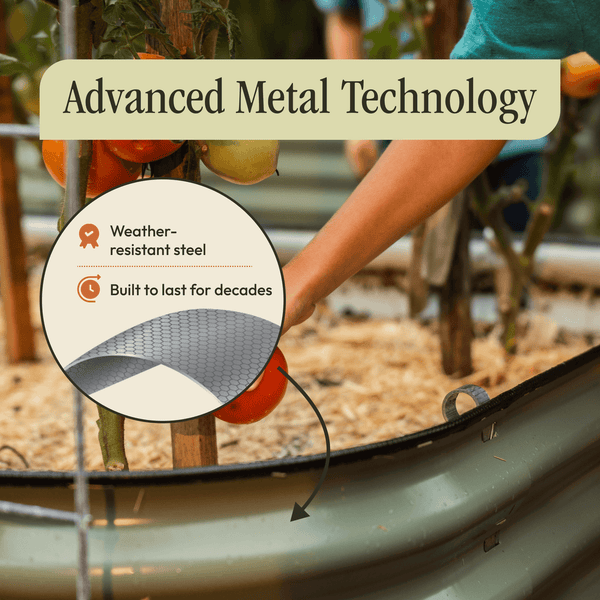 Gro-Rite 'No Tools Needed' Premium Metal Raised Garden Bed Kit - view 11