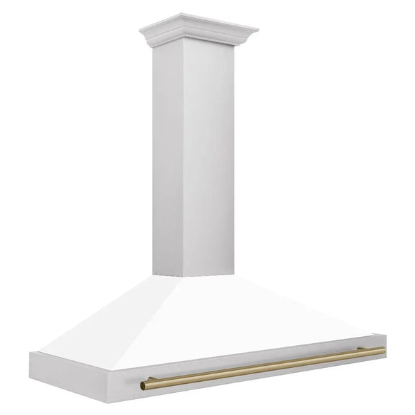 ZLINE 48' Autograph Stainless Wall Range Hood KB4STZ-WM48-G - detail view