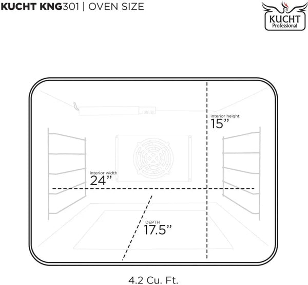 Kucht KX Series 30' Freestanding Dual Fuel Range KXP30-SS - lifestyle photo