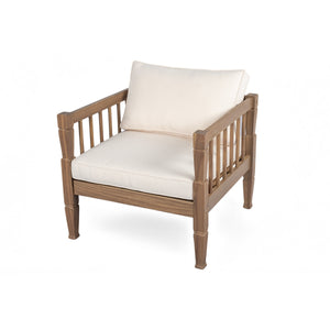 4-Piece Patio Furniture Set with Coffee Table and Cushions - in use