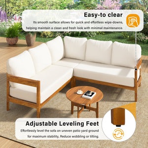 U_Style Acacia Solid Wood Patio Furniture Set - view 17