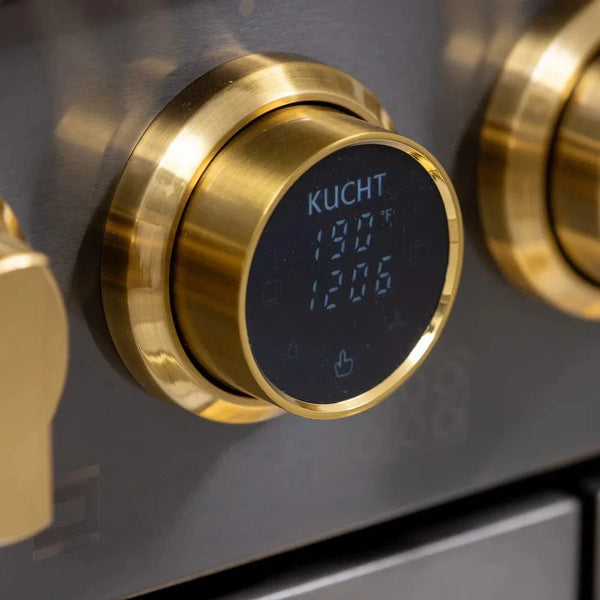 Kucht KX Series 48' Freestanding Dual Fuel Range KXP48-GL - close-up