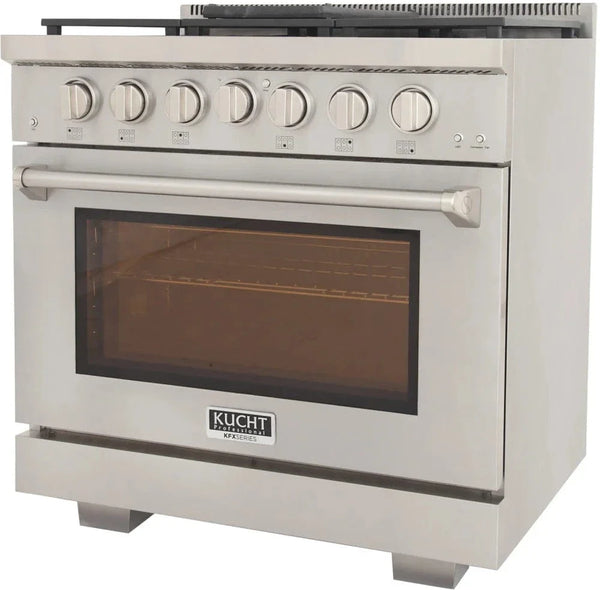 Kucht 36' Freestanding Professional Gas Range KFX3600X-S - close-up