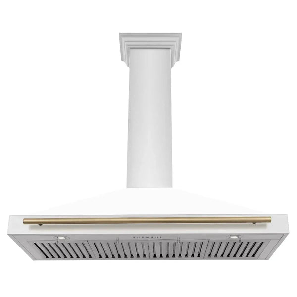 ZLINE 48' Autograph Stainless Wall Range Hood KB4STZ-WM48-G - lifestyle photo