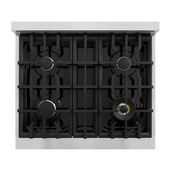 ZLINE 30' Select Dual Fuel Range Gas Cooktop Electric Convection Oven Stainless Steel HDR30 - lifestyle photo
