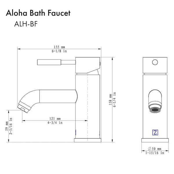 ZLINE Aloha Bath Faucet in Chrome, ALH-BF-CH - lifestyle photo
