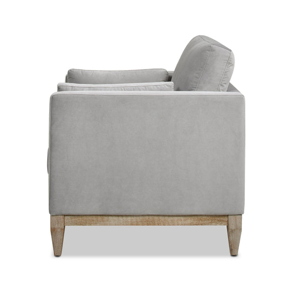 Knox 36' Modern Farmhouse Arm Chair, Opal Grey Velvet - view 12