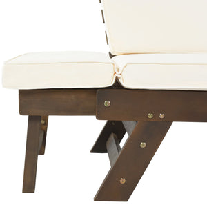 TOPMAX Outdoor Adjustable Patio Wooden Daybed Sofa Chaise Lounge - view 14