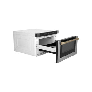 ZLINE 24' Microwave Drawer, Stainless Steel, Bronze MWDZ-1-H-CB - close-up