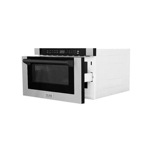 ZLINE 24' Microwave Drawer, Stainless Steel, Bronze MWDZ-1-H-MB - close-up