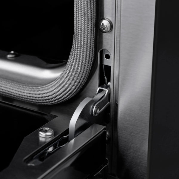 ZLINE 30'Paramount Dual Fuel Range Black Stainless Steel, Brass Burners SDRB-BR-30 - close-up