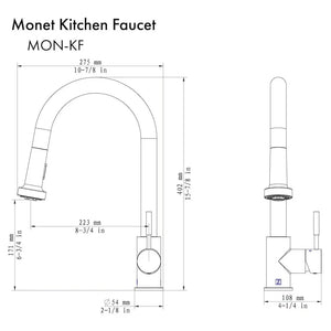 ZLINE Monet Kitchen Faucet, MON-KF-CB - close-up