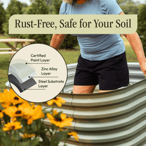 Gro-Rite 'No Tools Needed' Premium Metal Raised Garden Bed Kit - view 12