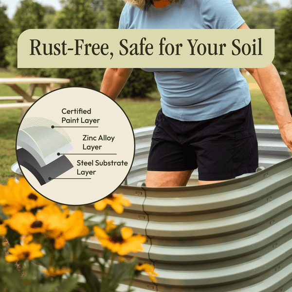 Gro-Rite 'No Tools Needed' Premium Metal Raised Garden Bed Kit - view 12