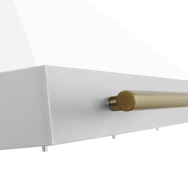 ZLINE 48' Autograph Stainless Wall Range Hood KB4STZ-WM48-G - close-up