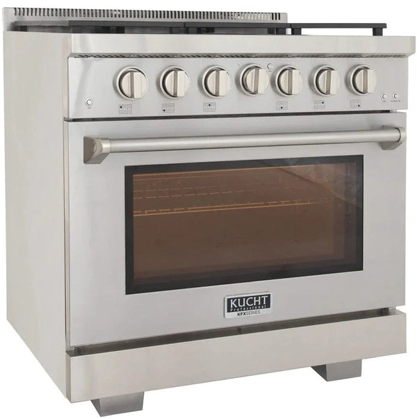 Kucht 36' Freestanding Professional Gas Range KFX3600X-S - dimensions