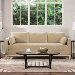 Knox 84' Modern Farmhouse Sofa, Fawn Brown Performance Velvet - alternate view