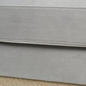 Knox 36' Modern Farmhouse Arm Chair, Opal Grey Velvet - alternate view