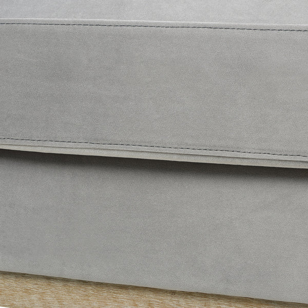 Knox 36' Modern Farmhouse Arm Chair, Opal Grey Velvet - alternate view