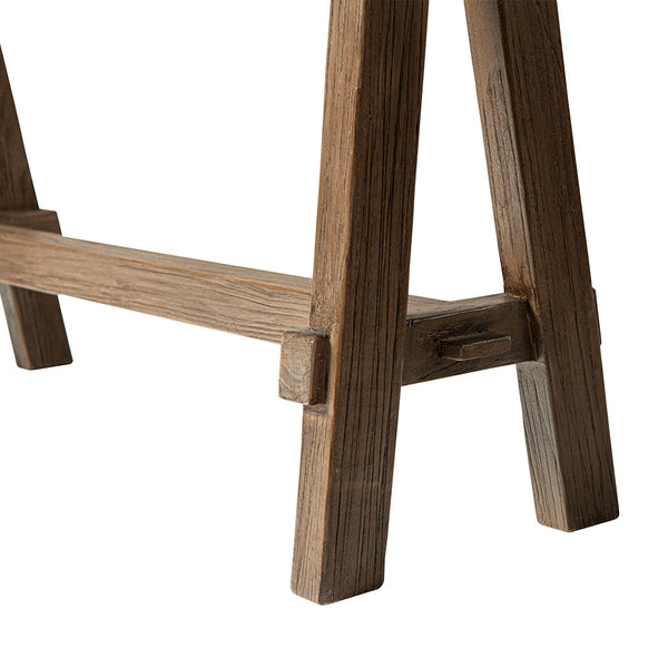 Hawthorne 60'' Solid Reclaimed Elm Trestle Console Table, Heritage Medium-Dark Brown - product view